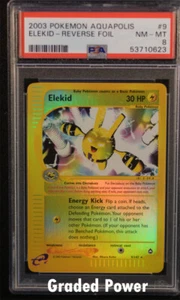 Aquapolis Reverse Holo Elekid PSA 8 HOLO INVERSO (0623) 9/147 Pokemon  - Imagen 1 de 1