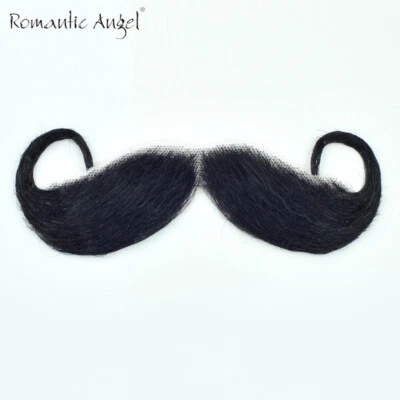 Barba bigote falsa 100 % cabello humano hecha a mano para entretenimiento/drama/vida Foto 1 de 4