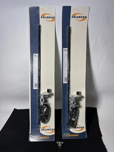 SOLARCON Antron Dual CB Antenna Kit with 2ft Antennas, Mirror Mounts & Cable - Picture 1 of 5