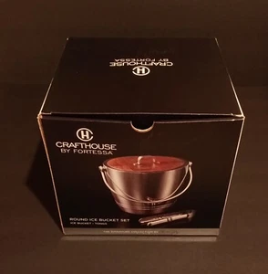 Crafthouse By Fortessa Round Ice Bucket Signature Collection Very Nice. No Tongs - Picture 1 of 11