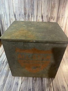 Vintage All Star Dairies Galvanized Porch Milk Box - Picture 1 of 9