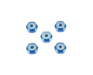 Tamiya JR 2mm Aluminum Lock Nut (Blue) (5) [TAM15500] - Picture 1 of 1