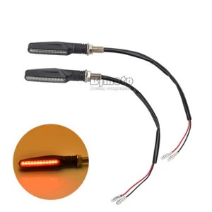 2X Universal LED Turn Signal Amber Flowing Water Light Blinker Indicator M10 - Bild 1 von 8