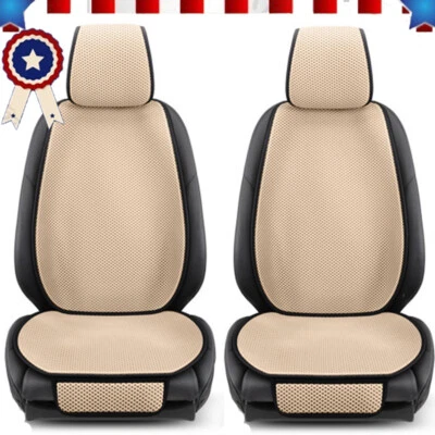Car Seat Covers Protector Front Seat Bottom Mat Beige Cushions For Porsche 911 - Image 1 of 4