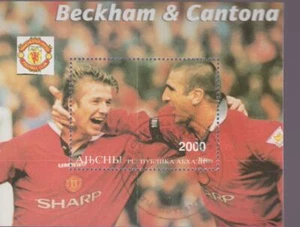 BECKHAM & CANTONA - Souvenir Sheet - Fine Used  - Bild 1 von 1