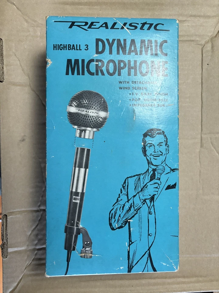 Realistic Dynamic Microphone #33-987 | Highball 3 | Made in Japan - Image 1 of 2