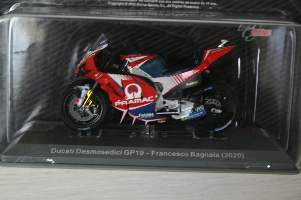 Francesco BAGNAIA - Ducati Desmosedici -GP 2020 - 1/18 Moto Altaya  - Photo 1/1