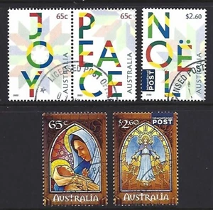 AUSTRALIEN 2022 WEIHNACHTEN 5ER SET FEIN GEBRAUCHT - Bild 1 von 1