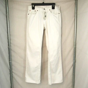 Polo Jean Co. Ralph Lauren Kelly Jean Clásico Blanco tiro medio pierna recta 10/32 - Imagen 1 de 11