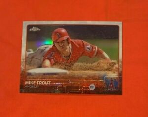 2015 Topps Chrome #51 Mike Trout Refractor Los Angeles Angels