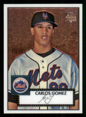 2007 Topps '52 Chrome #49 Carlos Gomez /1952 - Image 1 of 2