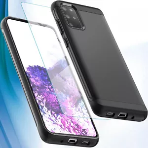 Glossy Case Phone Cover Dustproof + Tempered Glass For Samsung Galaxy S20 Ultra - Photo 1 sur 14