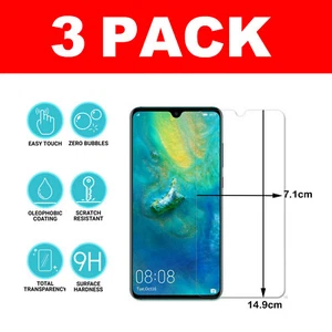 For Huawei Mate 20 Tempered Glass Screen Protector - CRYSTAL CLEAR - Picture 1 of 10