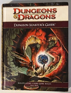 D&D 4th Edition Dungeon Master's Guide 1 Roleplaying d20 One Core Rules HC Book - Imagen 1 de 3