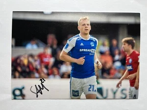 Autograph SAEVAR ATLI MAGNUSSON-Lyngby BK-5 Caps ICELAND-Sævar-SAM21-signed - Picture 1 of 2