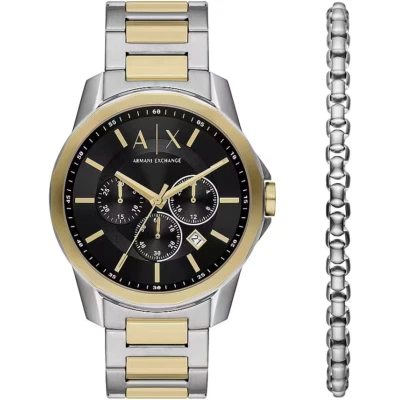 ARMANI EXCHANGE BANKS  BOX SET REFERENZA  AX7148SET  GARANZIA UFFICIALE  ITALIA - Immagine 1 di 2