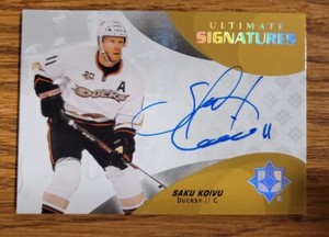 2020-21 Upper Deck Ultimate Collection Signatures Saku Koivu #US-SK Auto