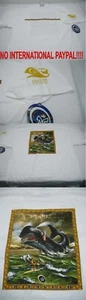 New Mens Rare Rick RIETVELD USA MEDIUM Moby White Surf T Shirt Last Units - Picture 1 of 1