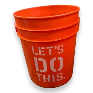 Homer's All Purpose Bucket Let’s Do This 5 Gallon Home Depot Utility Orange USA - Picture 1 of 17
