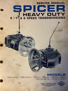 Soicer Heavy Duty 6+1 & 6 Speed Transmissions Models Service Manual 1978 - Picture 1 of 12