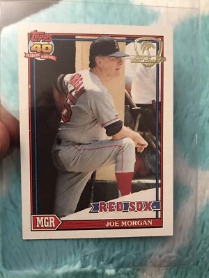 1991 TOPPS DESERT SHIELD JOE MORGAN RED SOX MANAGER Set Break #21 - Image 1 of 2