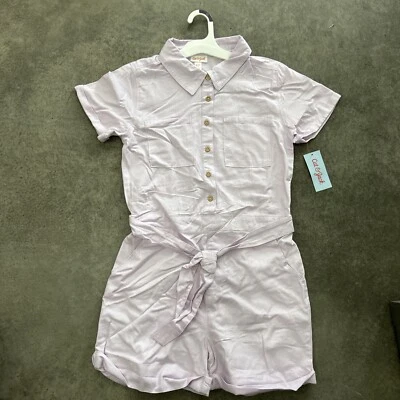NWT Cat & Jack™ Light Lavender Romper, XL (14) - Image 1 of 2