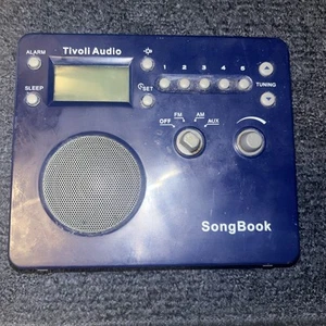 TIVOLI AUDIO SONGBOOK Portable AM/FM Alarm Clock Radio Blue Tested With Power - Picture 1 of 2