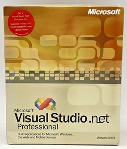 MICROSOFT VISUAL STUDIO.NET PROFESSIONAL VERSION 2003 NEW SEALED - Picture 1 of 9