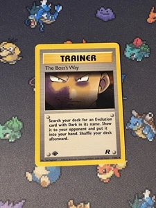 Pokémon Cards The Boss’s Way 73/82 Team Rocket FIRST EDITION - (LP) - Picture 1 of 3