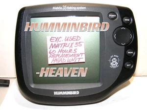 EXC USED HUMMINBIRD MATRIX 35 DUAL/TRI BEAM REPLACEMENT HEAD UNIT ONLY 60 HOURS - Picture 1 of 10