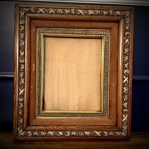 Antique Gold Gilt Ornate Large Painting Picture Frame 16.75”x14.75” Gothic Style - Picture 1 of 10