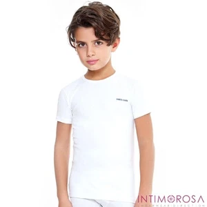 Boys' T-Shirt Coveri ET4000 Stretch Cotton 3 Pcs - Picture 1 of 1