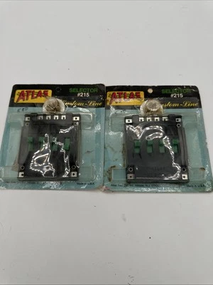 Set of Two Atlas Track Selector #215 W/ Four On/Off Switches (HO/N Scale) - Image 1 of 4