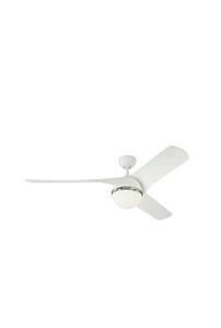 Monte Carlo Akova Matte White LED Light 3 Speed Ceiling Fan 56" Missing Blades - Picture 1 of 4