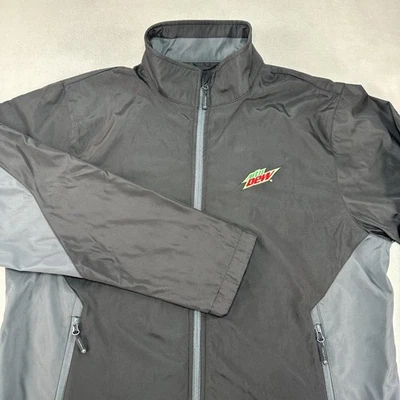 Mountain Dew Stormtech Jacket Mens 2XL Black Gray Softshell Full Zip Embroidered - Image 1 of 4