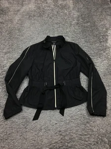 Giacca a vento donna White House Black Market taglia 6 nera full zip - Foto 1 di 15