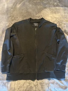 Scrub Jacket Workwear Women’s Black Size Xl - Picture 1 of 5