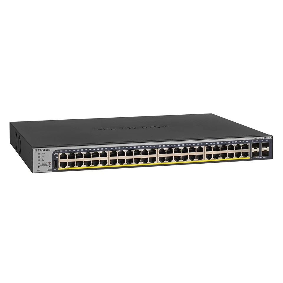 NETGEAR 52-Port PoE Gigabit Ethernet Smart Switch for Desktop/Rackmount - Black - Image 1 of 3