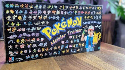 Pokémon Meister Trainer - MB Spiele -Ab 7 Jahre - 2-6 Spieler - Geprüft - Selten - Bild 1 von 4