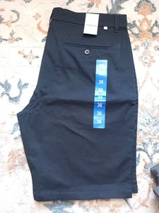 Farah Bassett Chino Shorts W 36 Navy Blue BNWT - Picture 1 of 8