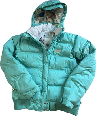 Chaqueta de snowboard impermeable Special Blend 10k verde azulado capucha desmontable para mujer talla L Foto 1 de 4