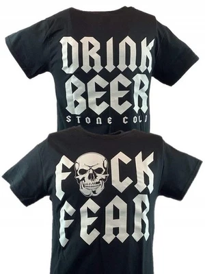 Stone Cold Steve Austin F Fear Drink Beer Mens T-shirt - Image 1 of 4