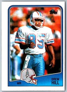 Tarjeta de fútbol americano 1988 Topps Drew Hill #106 Houston Oilers - Imagen 1 de 2