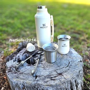 US SHIP 🇺🇸 CREAM GLOSS Mate System STANLEY Stainless Steel Original KITS 1.2 L - Picture 1 of 17