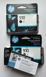 LOT 2 Oryginalne wkłady z czarnym atramentem HP 910 (3YL61AN140); Wygaśnięcie 8/25 i 3/26 NOWE - Zdjęcie 1 z 5