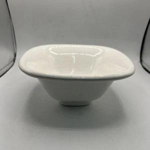 VTG Italian Pottery White Square Serving Bowl Very Unique - Picture 1 of 8