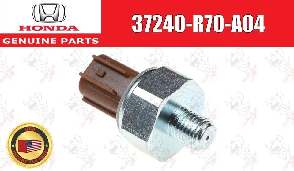 Interruptor de presión de aceite de motor Honda OEM 37240-R70-A04 para Acura Foto 1 de 4