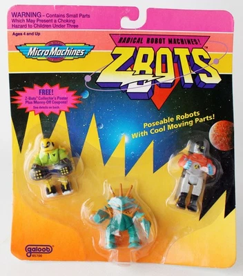RARE VINTAGE 1993 MICRO MACHINES ZBOTS REACTOR ZOLORD GLAXOR GALOOB NEW SEALED! - Image 1 of 4