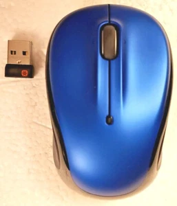 Logitech M325 Wireless Optical Mouse with receiver - Blue - Picture 1 of 9