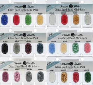 Mill Hill Mini Pack Glass Seed Beads 11/0, 4 Colours per pack - Picture 1 of 3